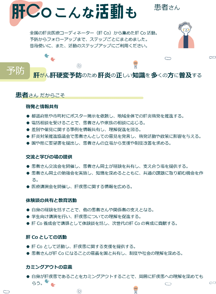 肝ぺ　肝炎患者さん